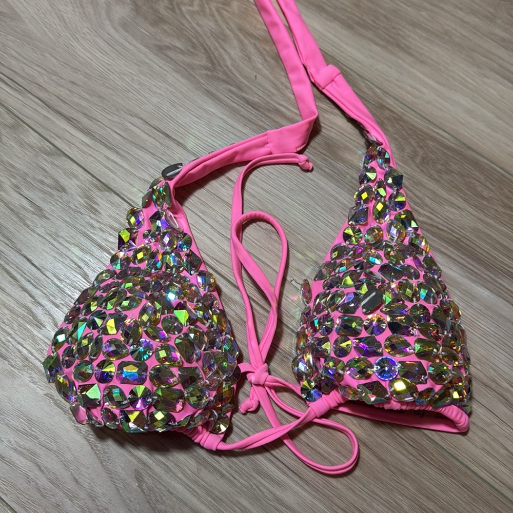 Pink Rhinestone Rave Set - Picture 2 of 4